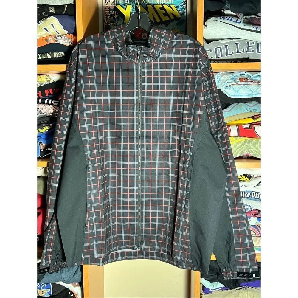 SOLD Footjoy Dryjoys Waterproof Hydrolite Plaid Golf Rain Jacket